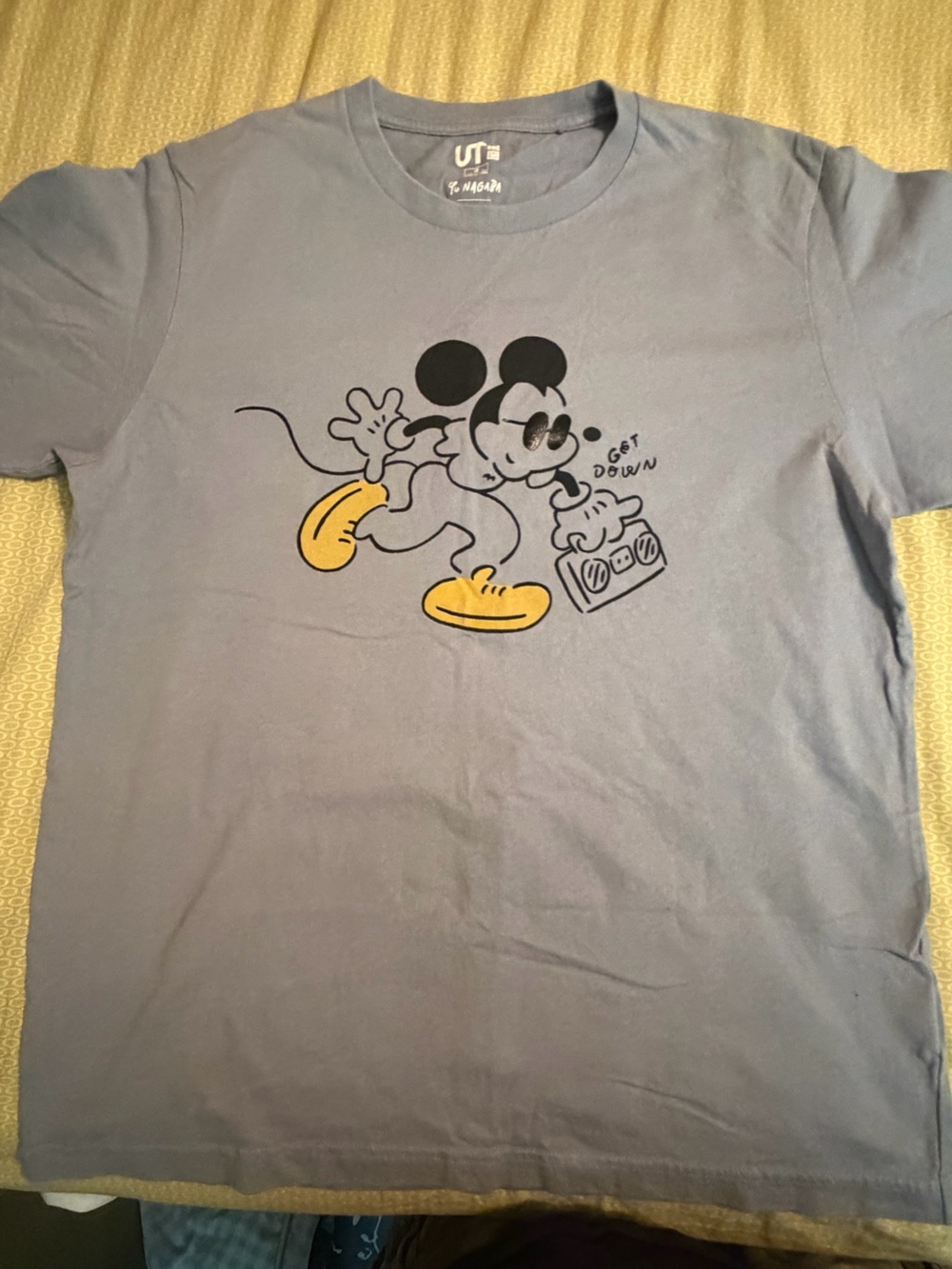 Uniqlo Grey Crewneck Tee with Light Print